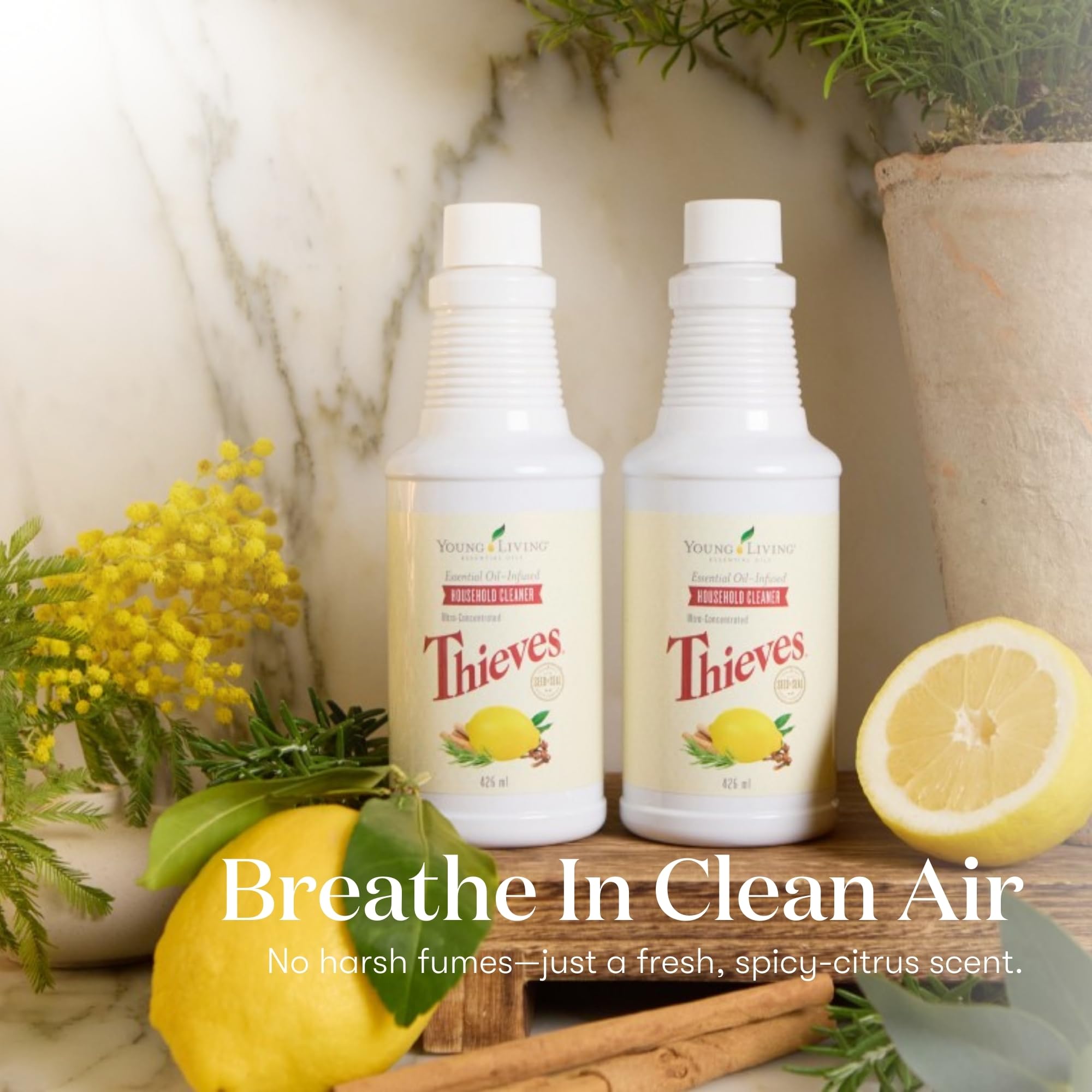 Thieves Household Cleaner | 14.4 oz | Plant-Based Multi-Surface Solution Infused with Essential Oils | Dilute for Floors, Carpet