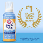 Arm & Hammer Simply Saline Daily Care Nasal Mist 4.4oz, Saline Nasal Spray, Drug-Free, 2-Pack