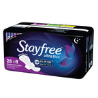 Stayfree Ultra Thin Overnight Pads with Wings, For Women, Reliable Protection and Absorbency of Feminine Moisture, Leaks and Per