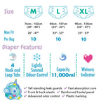 Rearz - Lil Monsters - 11,000ml Adult Diapers (10 Pack) (Medium)