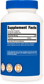 Nutricost D-Mannose 500 mg, 120 Caps (2 Bottles) - 1000mg Per Serving, Non-GMO and Gluten Free