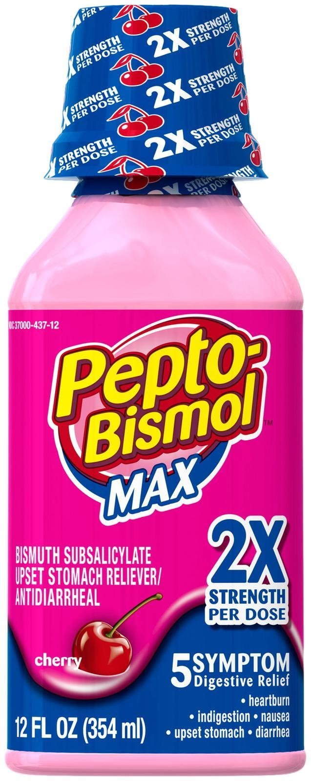Pepto-Bismol Max Strength Liquid-Cherry-12oz