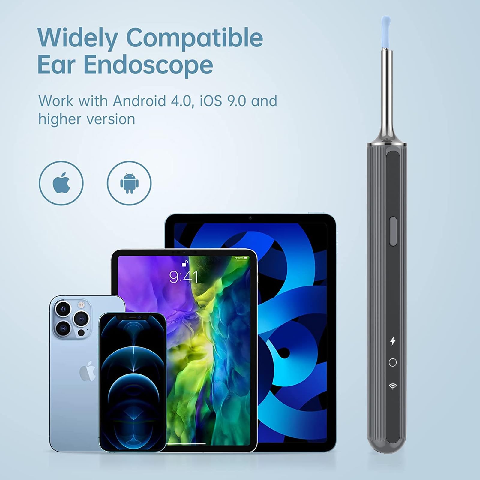 Ear Wax Removal, Ear Cleaner with Camera, Earwax Removal kit with 7 Ear Pick,Ear Otoscope with 1080P, Wireless Otoscope with 6 S