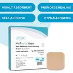 MedVance TM Foam - Waterproof Non-Adhesive Hydrophilic Foam Dressing 2X 2 Box of 5 dressings