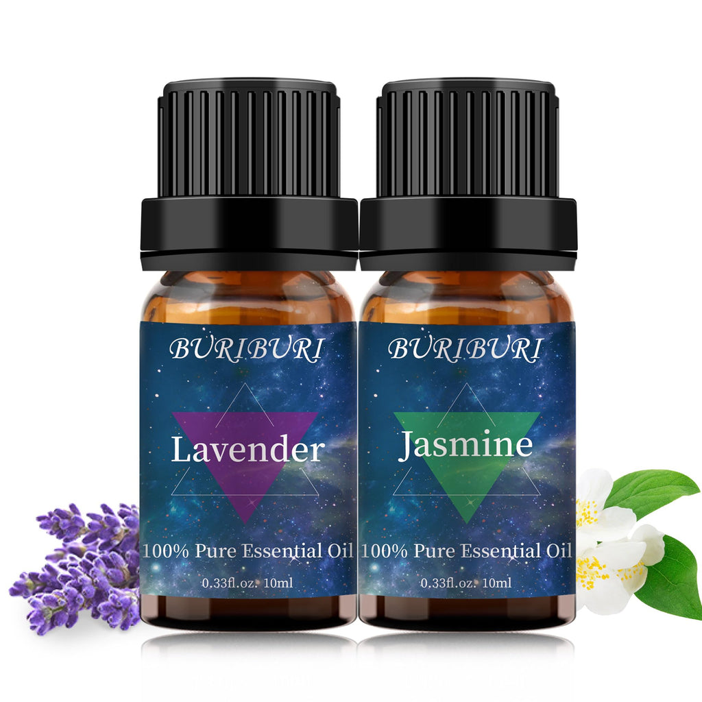 Lavender Oil and Jasmine Essential Oil, 100% Pure, Undiluted, Natural ...