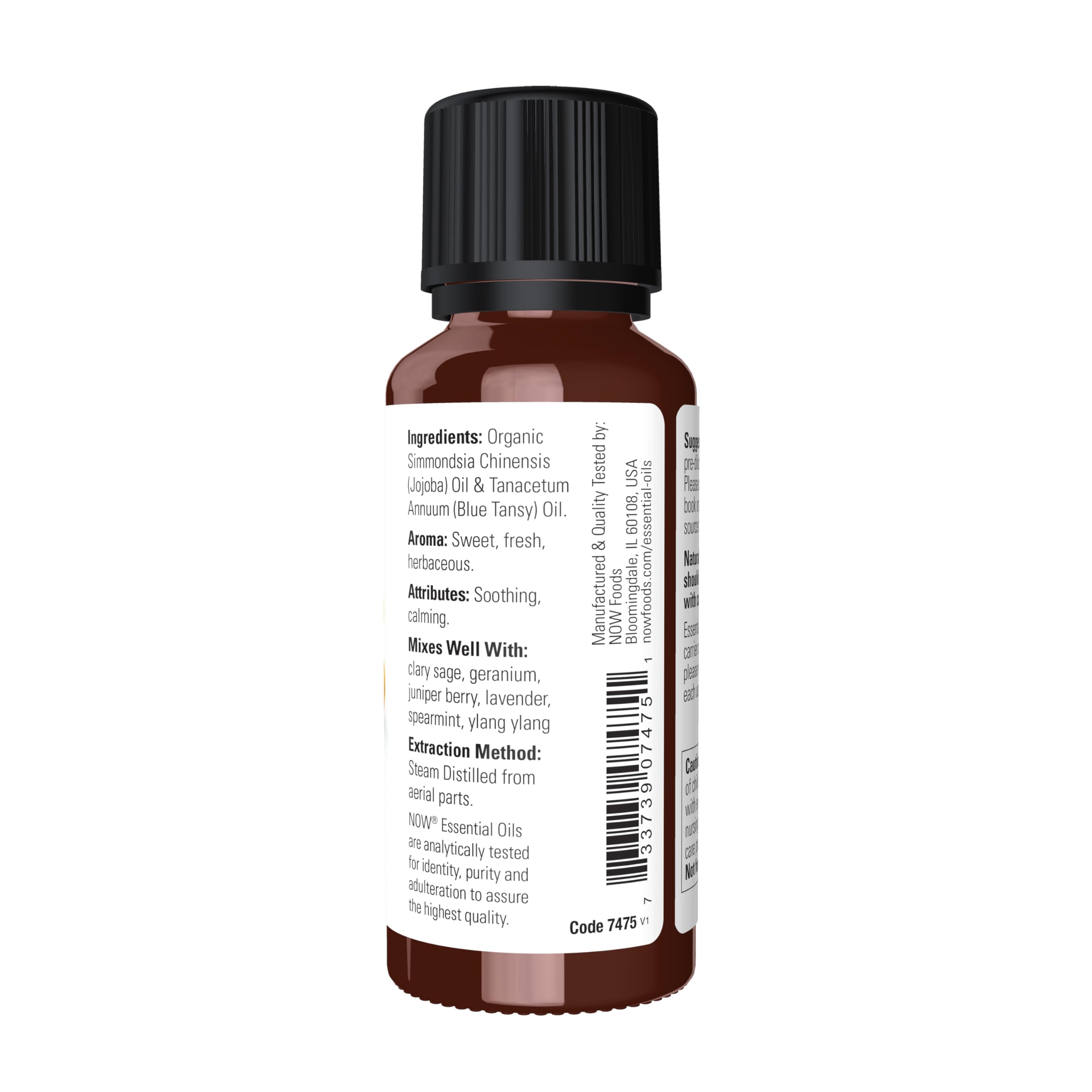 NOW Foods Essential Oils, Blue Tansy Oil Blend, Soothing and Calming with a Sweet and Fresh Aroma, 1-Ounce