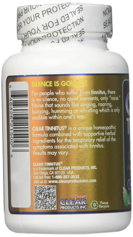 Clear Products Clear Tinnitus ,60 Count (Pack of 2)