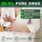 ZOXY DMSO Cream, 99.9% Pure, with Magnesium, MSM, Frankincense, Aloe Vera, Turmeric, Herbal, and Arnica, Quickly Absorbed, Low O