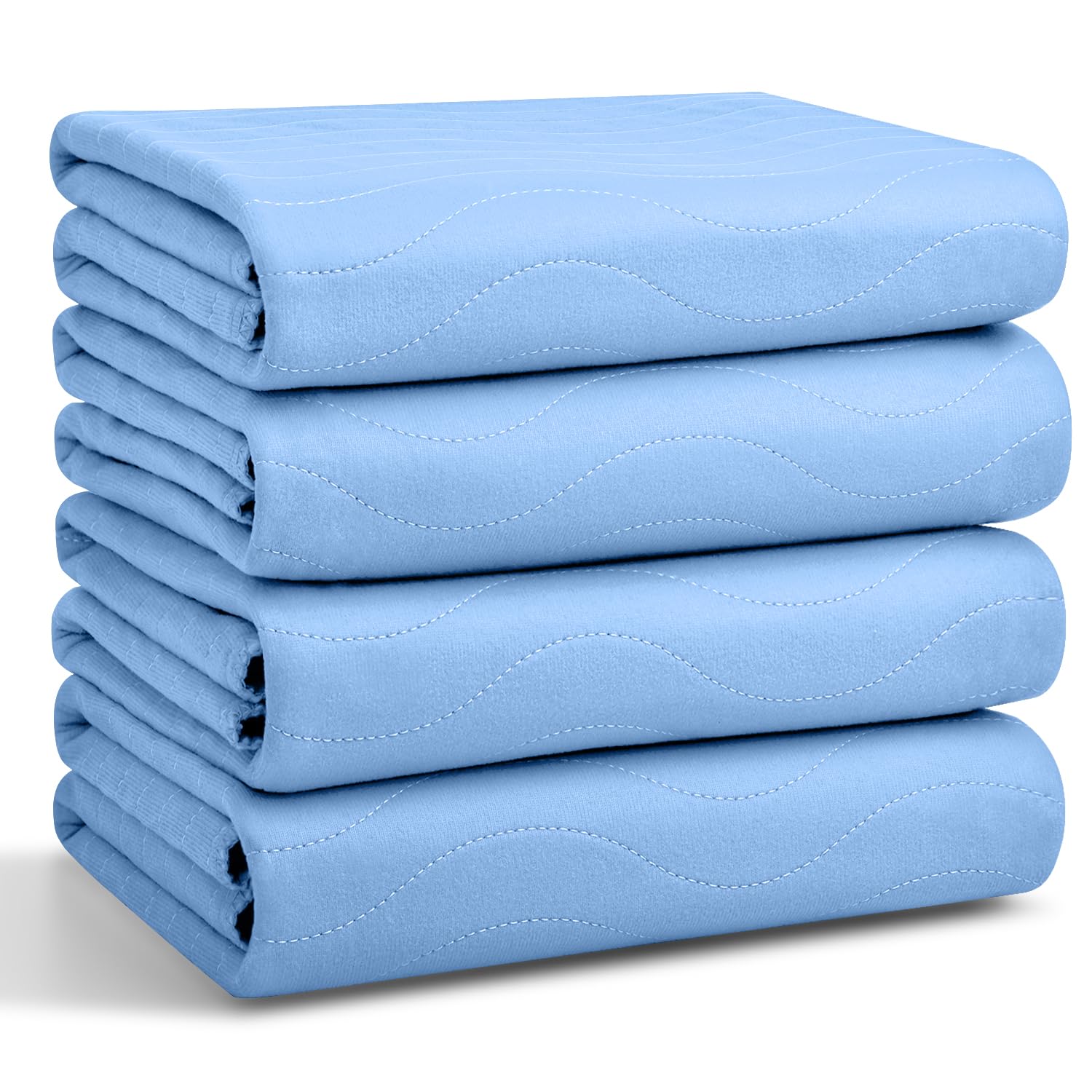 Conkote? Washable Underpads, 34 x 36 (Pack of 4), Waterproof Protective Pad for Bed, Couch, Sofa, Floor, Reusable Bedwetting Inc