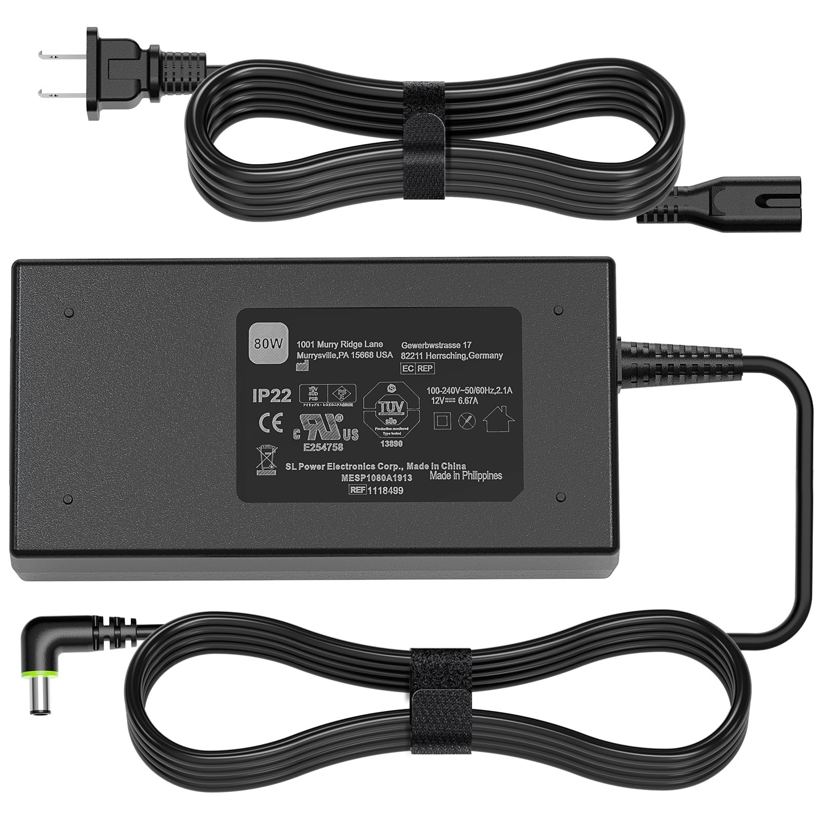 HHZ 80W Charger Compatible with Philips DS500 DS700 DSX510H11C DSX520T11C, DreamStation 2 Respironics CPAP Auto Pro Ref 1144267 
