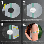 Adamson Dexcom G7 Over Patches Waterproof - 20 Clear Adhesive Patches - Transparent CGM Covers No Glue on Sensor - Strong Hold -