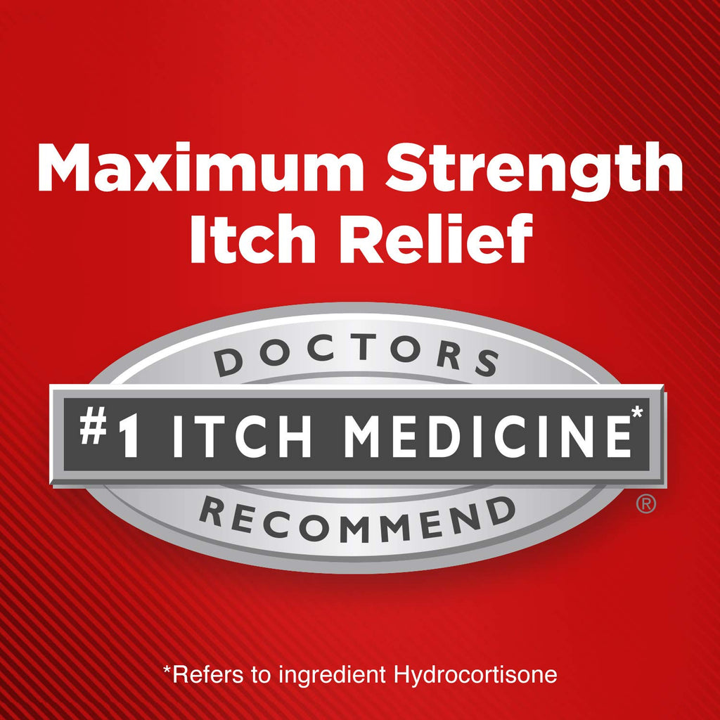 Cortizone 10 Maximum Strength Cream With Aloe, 1% Hydrocortisone Anti-Itch Cream, 1 oz. - Packaging May Vary