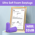 YesBes 35 Pairs Soft Foam Ear Plugs Bulk, NRR 32dB Ear Plugs for Sleeping Noise Cancelling, Ear Plugs for Concerts Swimming Shoo