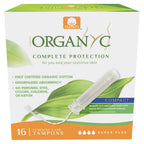 Organyc 100% Certified Organic Cotton Tampons, Bio-Based Eco-Applicator, 16 Count (Pack of 1)
