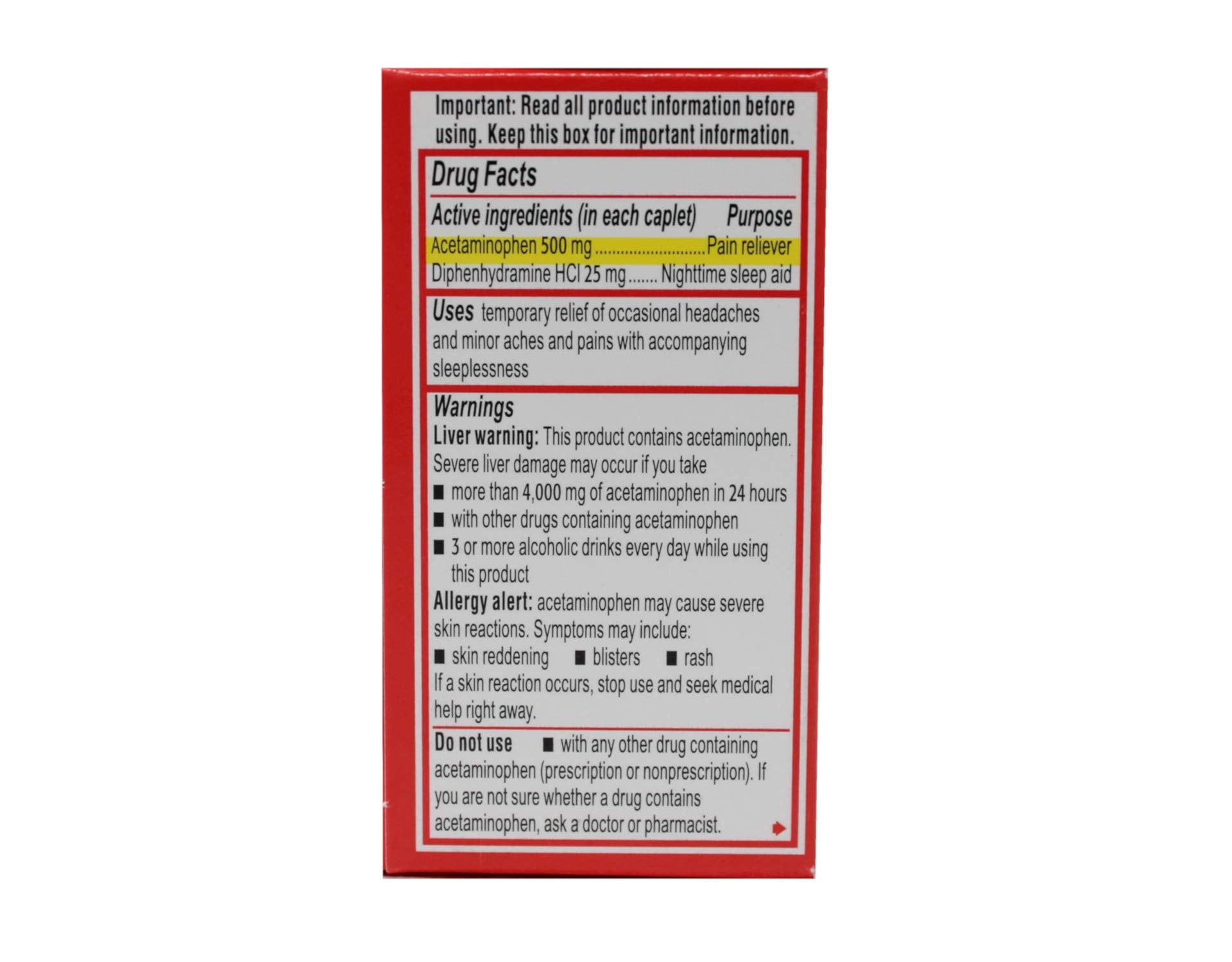 Tylenol Pm ES Caplet 24ct Size 24ct