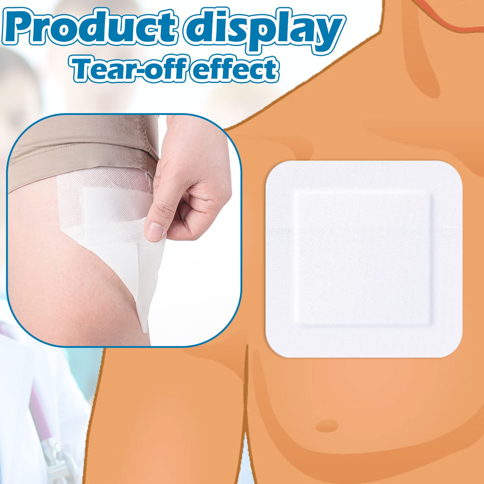 15 Pieces Bordered Gauze-Island Dressing Wound Bandage Sterile Adhesive Gauze Pads Patches Post Shower Breathable Borders Indivi