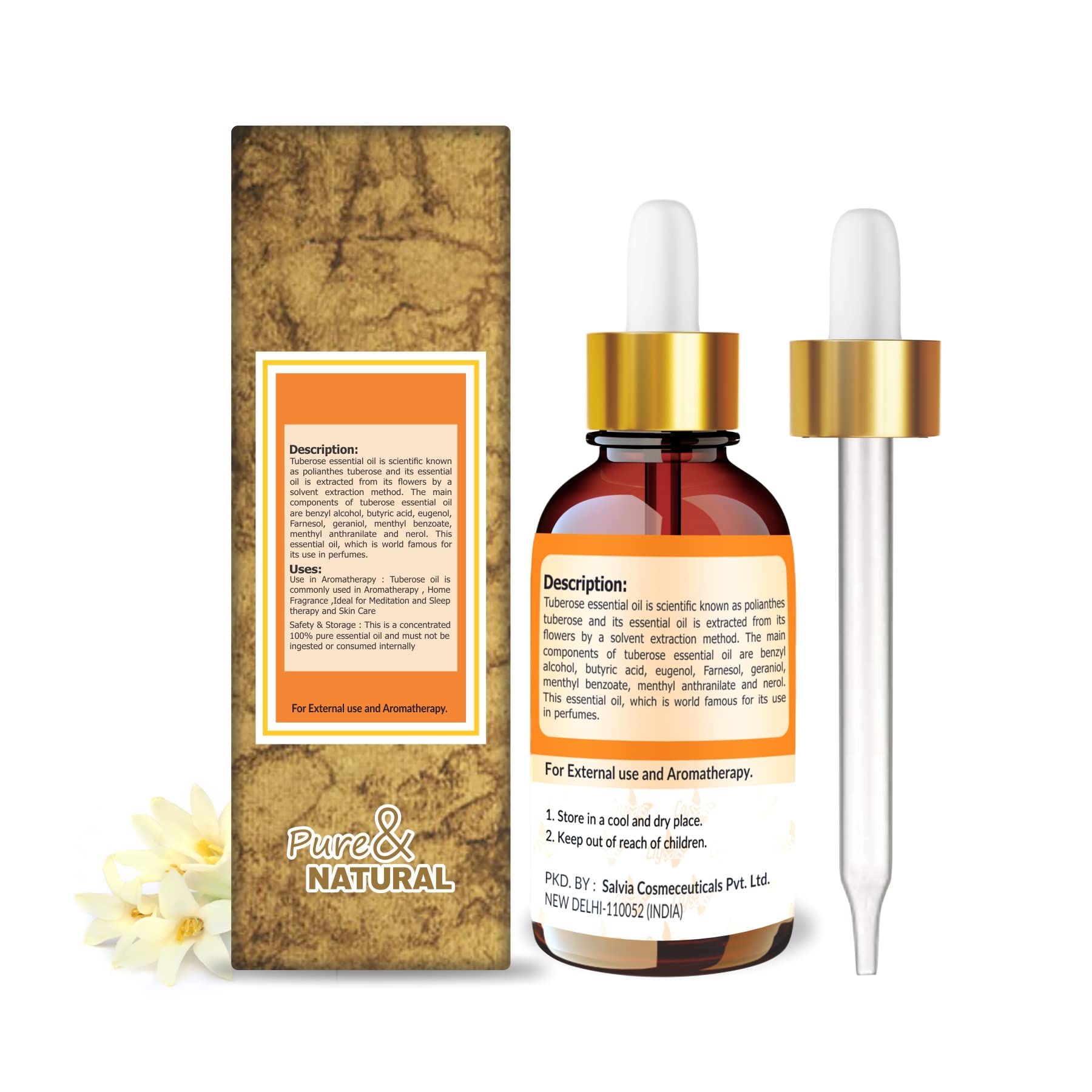 Crysalis Tuberose (Polianthes tuberosa) Oil - 0.51 Fl Oz (15ml)