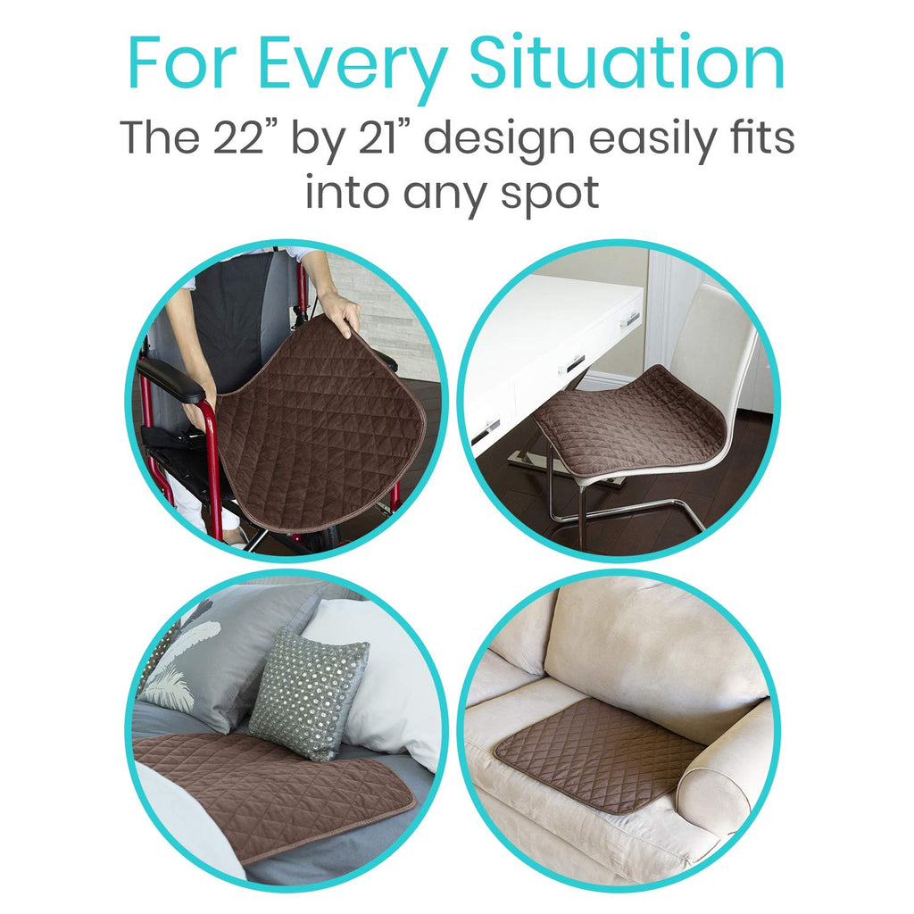 Sures Waterproof Chair Pads for Incontinence (22 x 21) - Washable, Waterproof Seat Protector - Chair Protector Seat Cover - Abso