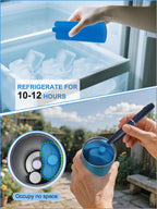 YOUSHARES Ice Pack for Insulin Cooler Travel Case, TSA Approved Freezer Ice Box for Injections, Keep Insulin Bottle Cooling 24h