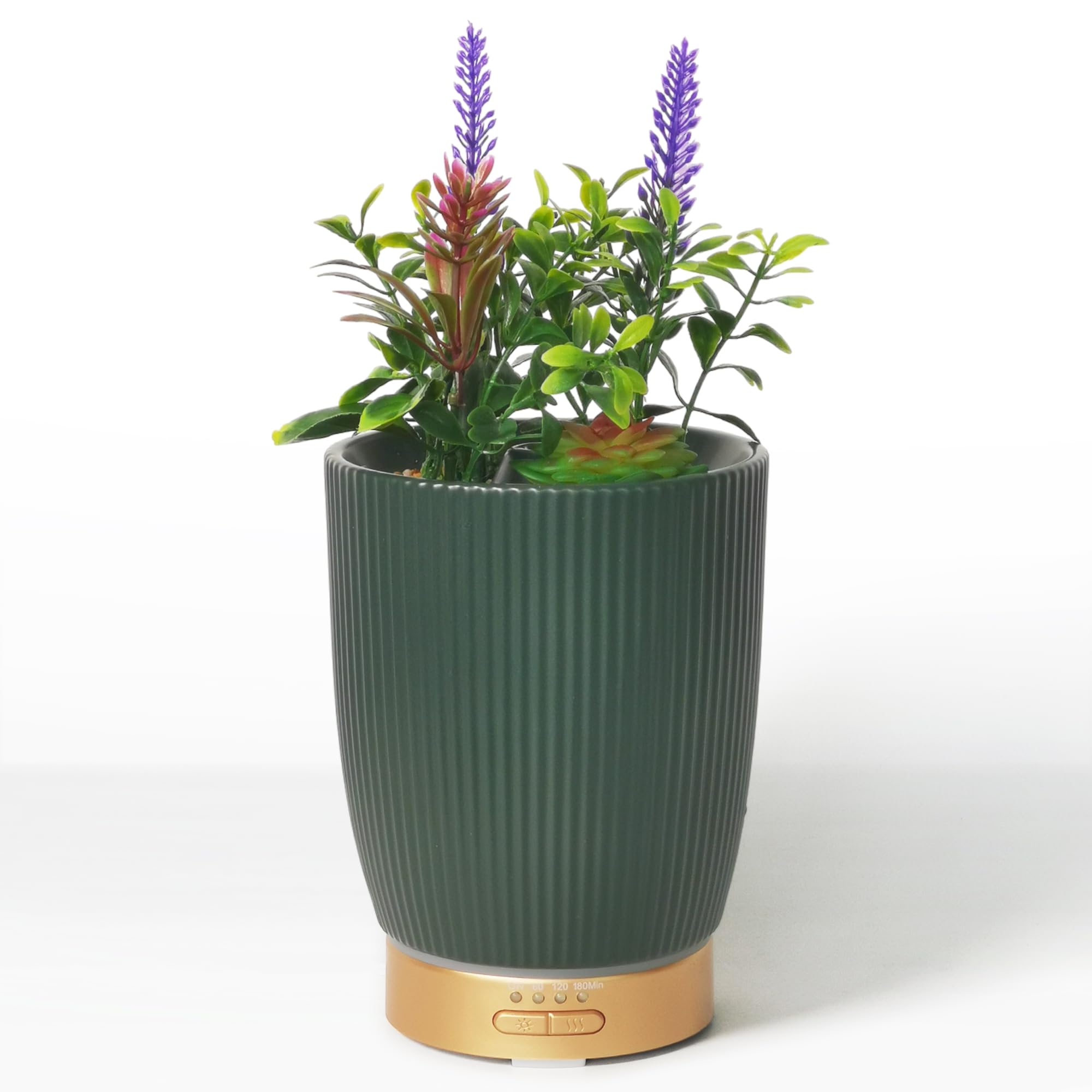 Earnest Living Essential Oil Diffuser Ceramic Artificial Succulent Plants Potted Diffuser 100 ml for Lavender Essential Oils Tim