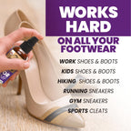 Uncle Todds Shoe Deodorizer Spray - Proven & Powerful Enzyme Formula Spray for Shoe Odor Elimination in All Footwear (Midnight