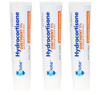 (3 Pack) Globe Hydrocortisone Maximum Strength Transparent Ointment 1%,1 oz, Anti-Itch Topical Ointment for Redness, Swelling, I