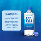 Renu Contact Lens Solution Multipurpose Disinfectant, Advanced Formula Lens Cleaner, Cleans & Moisturizes Soft & Silicon Hydroge