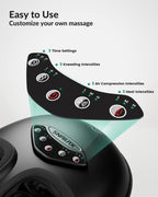 Snailax Shiatsu Foot Massager with Heat, Rolling Compression Feet Massager Machine for Plantar Fasciitis Neuropathy, Gifts for H