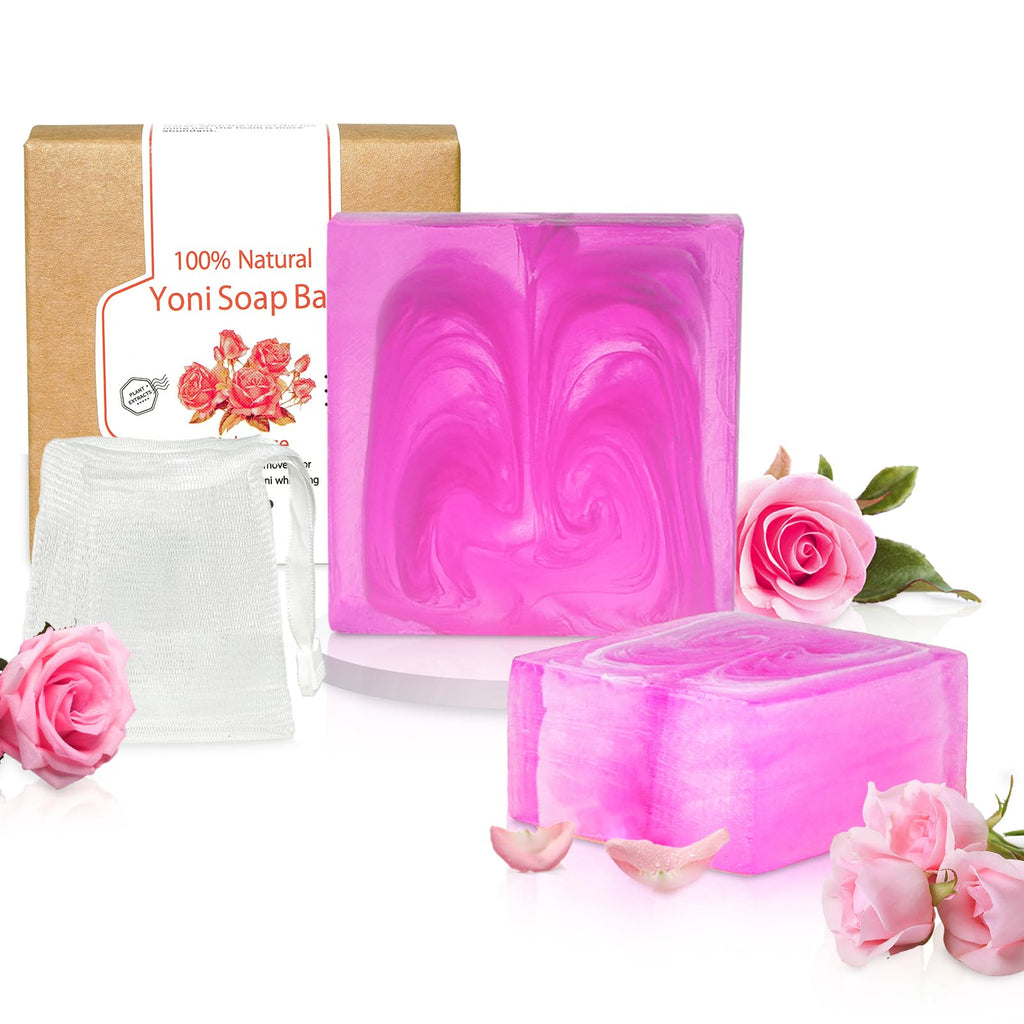 Yoni Soap Bars PCS Of 2, Ph Balance for Women Yoni Wash Vaginial Deodorants, Organic , Handmade Vagina Soap Natural Feminine Was