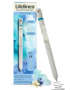 Lifelines Pen Diffuser Set, Cotton Candy - 1mm Black Ballpoint Pen with Scented Essential Oil Blend & 2 Ink Refills - Aromathera