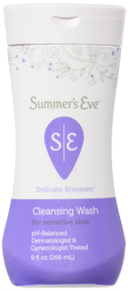 SUMMER'S EVE Feminine Wash for Sensitive Skin-Delicate Blossom-9 oz, 2 pk