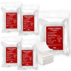 Everlit [5 Pack] Z-Folded Compressed Sterile Gauze 4.5 x 4.1 Yards, 6-Ply White Cotton, Essential First Aid and Stop The Bleed K