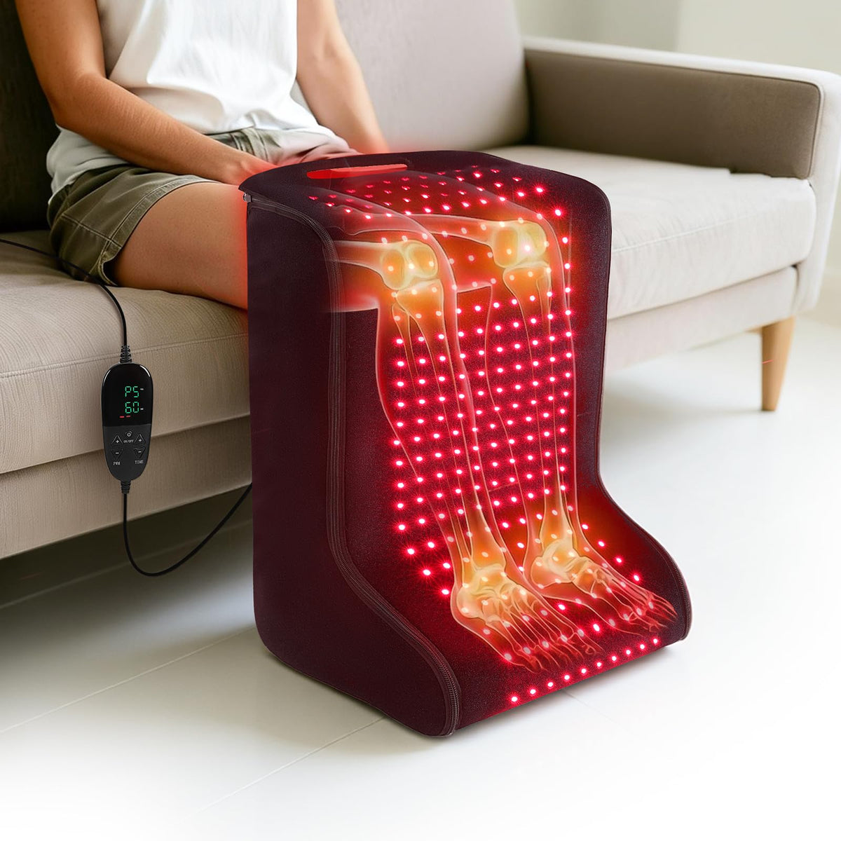 Red Light Therapy for Feet,Infrared Light Therapy for Body Pulse Mode