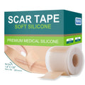 Medical Grade Silicone Scar Tape for Surgical Scars (1.6'' x 120'' - 3M) Professional Silicone Scar Sheets Scar Treatment for Fa