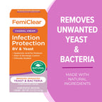 FemiClear Infection Protection Against BV & Yeast - Natural Feminine Care Cream