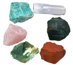 Get Well Soon Gifts for Women Recovery Manifestation Crystals, Set of 6 Blood Stone, Amazonite, Selenite, Rose Quartz, Red Jaspe