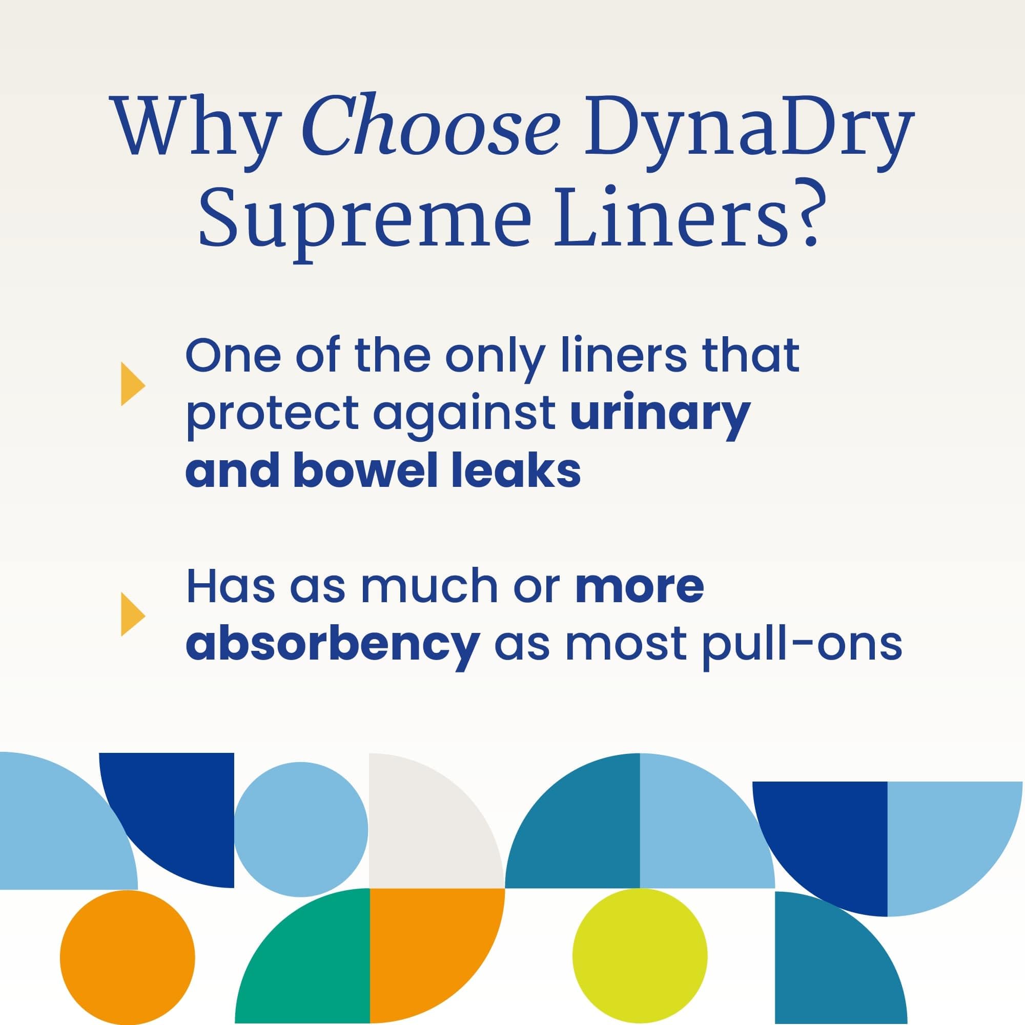 NorthShore DynaDry Supreme Liners for Men and Women, X-Large, Case/80 (4/20s)