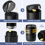 Renmingfed 3-in-1 Pill Crusher Pill Grinder Pill Cutter with Storage Box, Pill Crusher Pill Grinder Fine Powder, Pill Crushers f