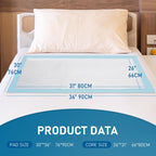 100 Count Bed Pads 30X 36 Disposable Underpads Extra Large Thicker Underpad, Pee Pads for Adult