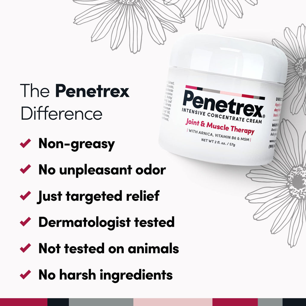 Penetrex Joint & Muscle Therapy Duo - Soothing Relief for Back, Neck, Hands, Feet & Nerves - Rub with Arnica, Vitamin B6 MSM & B