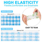 Bandage Wrap, 12Pcs Sweatproof and Waterproof Cute Vet Wrap, Elastic Non-Woven Cohesive Bandages for Ankle Sprains & Swelling