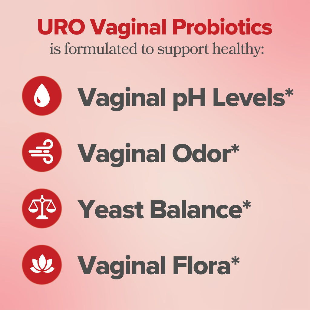 O Positiv URO Vaginal Probiotics for Women pH Balance with Prebiotics & Lactobacillus Probiotic Blend - Vaginal Health Supplemen