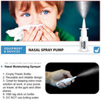 40 Nasal Salt + Neti Pot 300ml + Moisturizing Nasal Sprayer [Daily Nose Care] + Waterproof Travel Bag - Nasal Wash Saline Packet