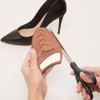 FLEXZENSE Anti-Sliding Pads Closed Toe | Supportive Cushioning and Reduce Foot Slip | 1 Pair (Saddle Brown)