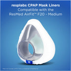 resplabs CPAP Mask Liners - Full Face CPAP Masks sleepliners, AirFit F20 Style Liner, Medium - 4 Pack
