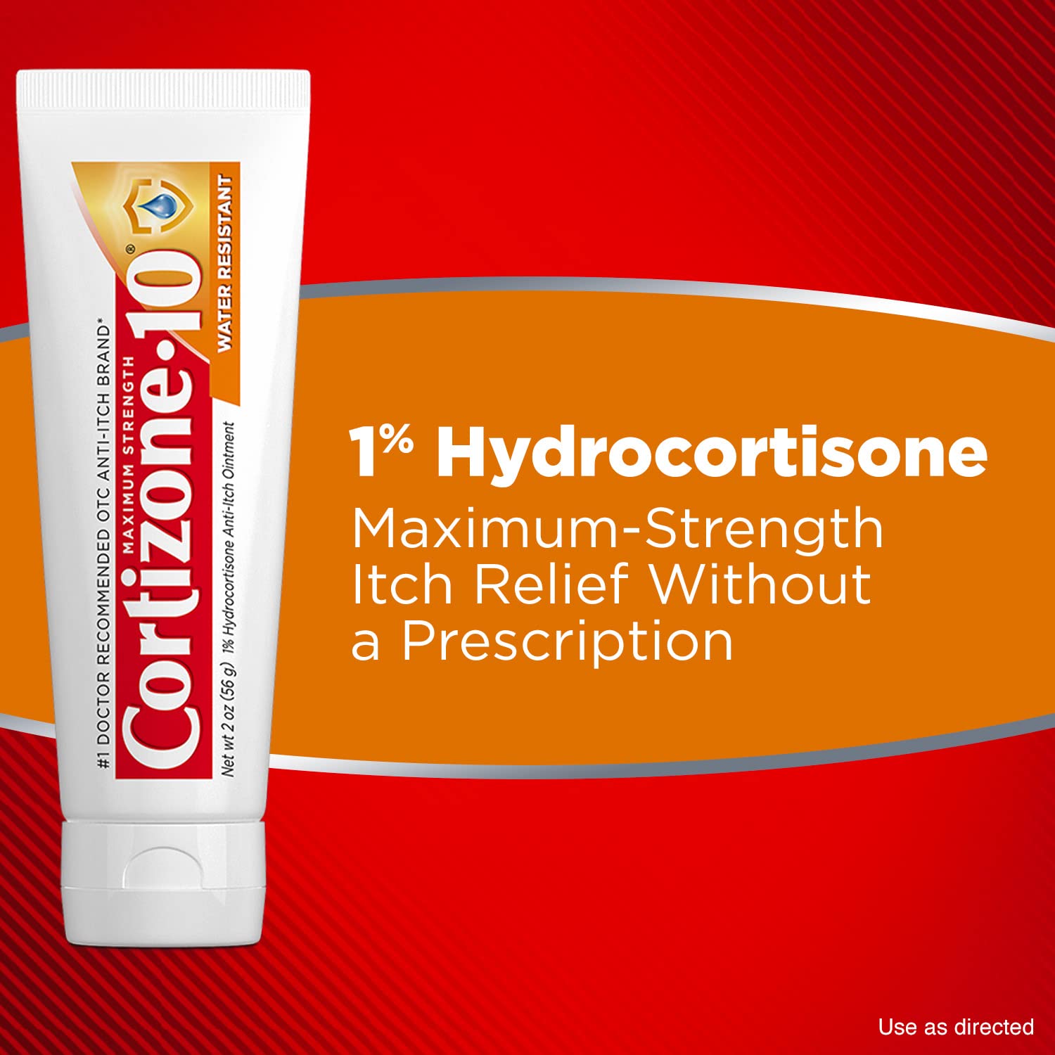 Cortizone-10 Maximum Strength Water Resistant Anti-Itch Ointment, 1% Hydrocortisone, 2 oz. (Old Packaging)