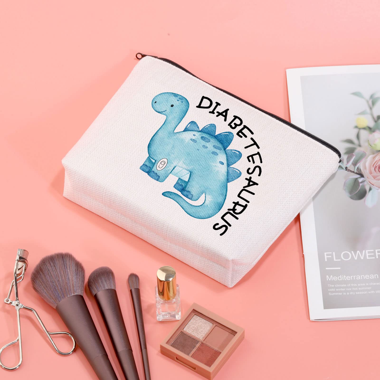 JXGZSO Funny Diabetic Bag Gift Diabetesaurus Diabetic Dinosouar Bag Diabetes Diabetic Supply Case (Diabetesaurus BAG)