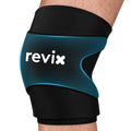 REVIX 3D Knee Ice Pack Wrap, Flexible Ice Compression Knee Sleeve with Innovative Dual-layer Gel, Reusable ice sleeve for knee, 