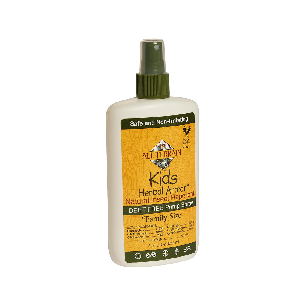 Kids Herbal Armor DEET-Free Pump Spray 8oz. Insect Repellent - Value Size, Plant-Based and All-Natural Bug Repellent for Outdoor