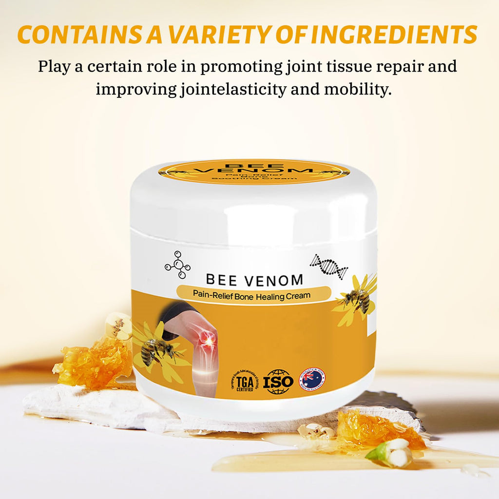 OWELMOL Bee Venom Advanced Joint and Bone Cream, Bee Venom Joint Muscle Bone Cream Effective Relief for Back, Neck, Hands, Feet,